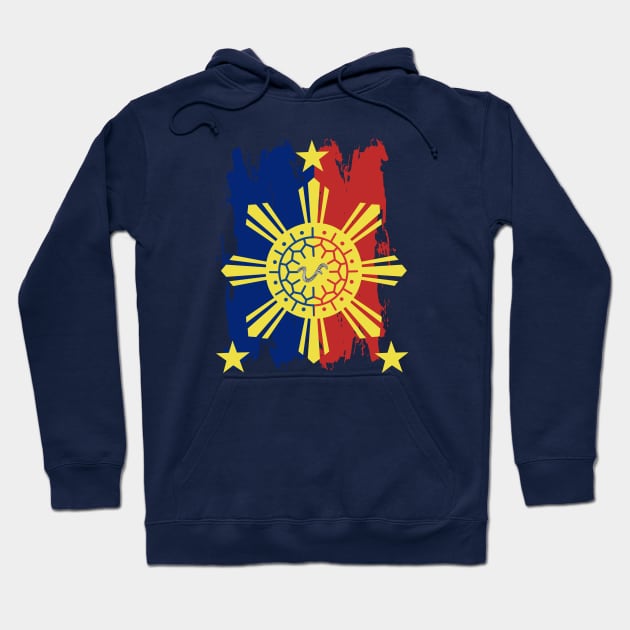 Philippine Flag / 3 Stars & Sun / Baybayin - PA Hoodie by Pirma Pinas